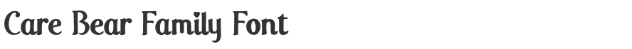 Care Bear Family Font
