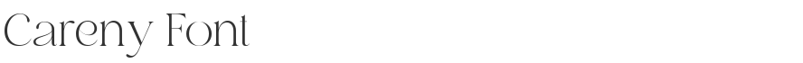 Careny Font