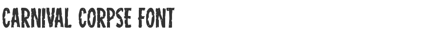 Carnival Corpse Font