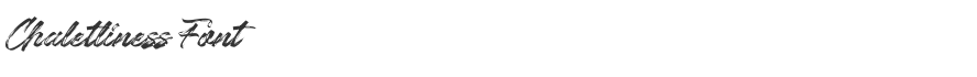 Chaletliness Font