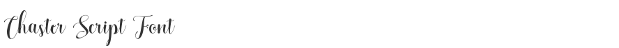 Chaster Script Font