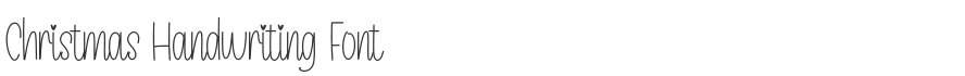 Christmas Handwriting Font