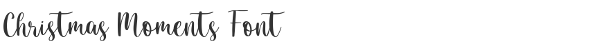 Christmas Moments Font