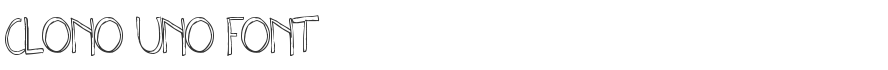 Clono Uno Font