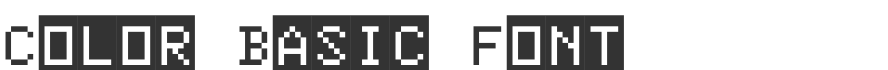 Color Basic Font