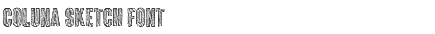 Coluna Sketch Font