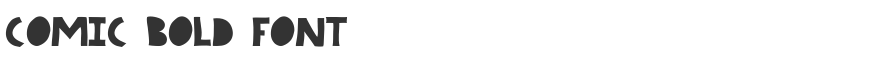 Comic Bold Font