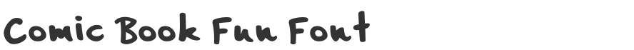 Comic Book Fun Font