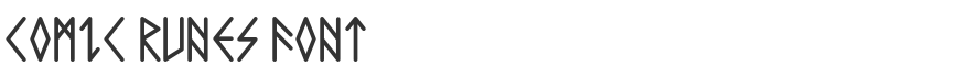 Comic Runes Font