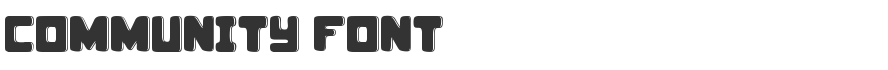 Community Font
