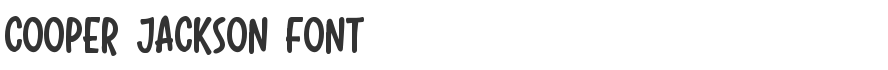 Cooper Jackson Font