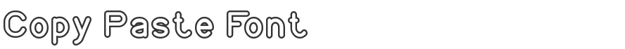 Copy Paste Font