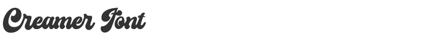 Creamer Font