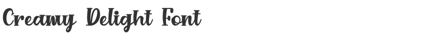 Creamy Delight Font