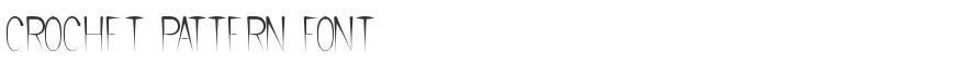 Crochet Pattern Font