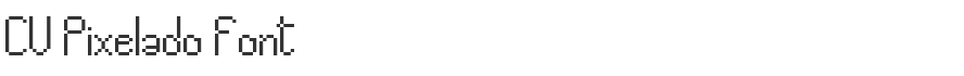CV Pixelado Font