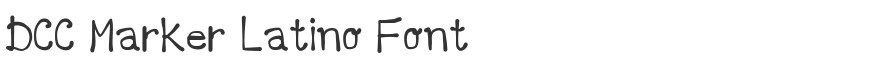 DCC Marker Latino Font