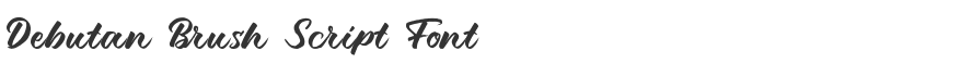 Debutan Brush Script Font