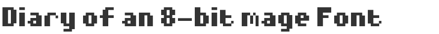 Diary of an 8-bit mage Font
