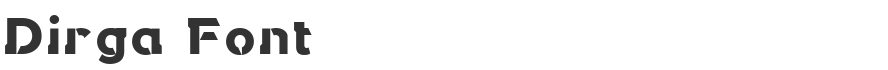 Dirga Font