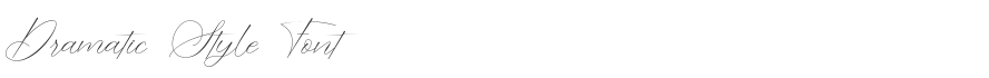 Dramatic Style Font