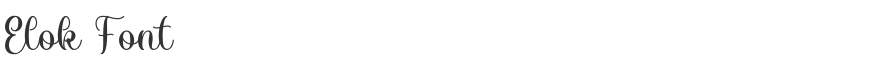 Elok Font