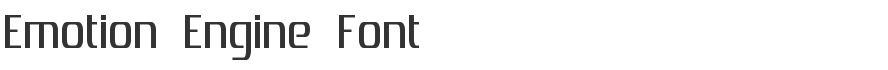 Emotion Engine Font