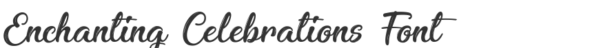Enchanting Celebrations Font