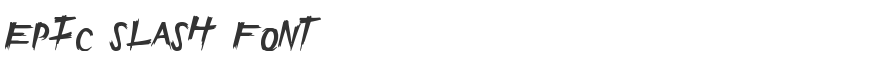 Epic Slash Font