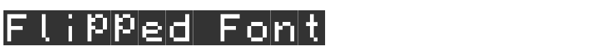 Flipped Font