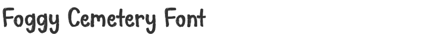 Foggy Cemetery Font