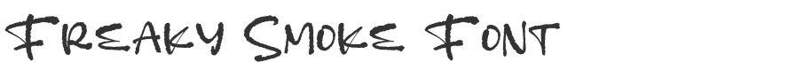 Freaky Smoke Font