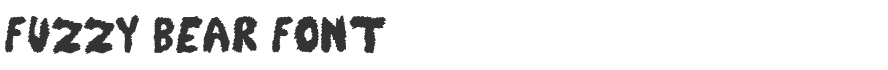 Fuzzy Bear Font