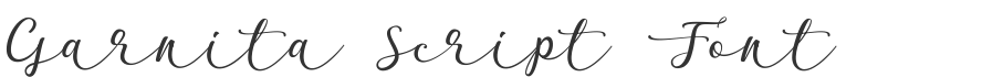 Garnita Script Font