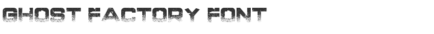 Ghost Factory Font