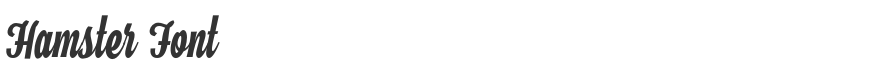 Hamster Font