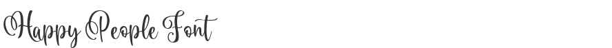 Happy People Font