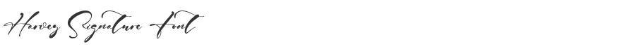 Harvey Signature Font