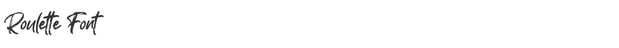 Roulette Font
