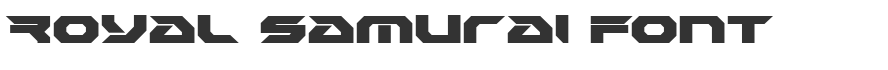 Royal Samurai Font