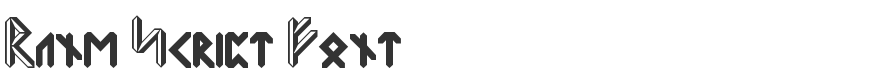 Rune Script Font