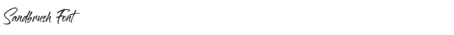 Sandbrush Font