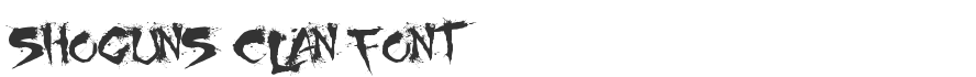 Shoguns Clan Font