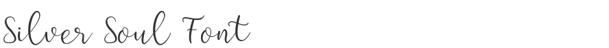 Silver Soul Font