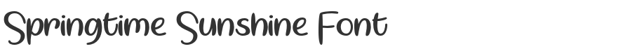 Springtime Sunshine Font