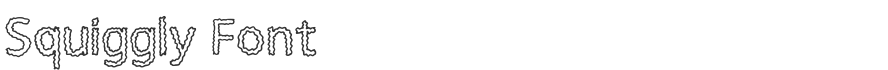 Squiggly Font