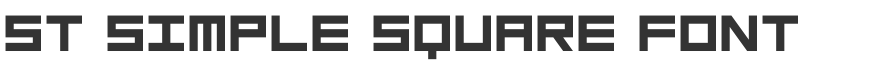 ST Simple Square Font