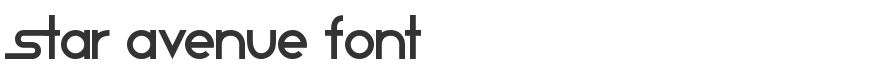 Star Avenue Font