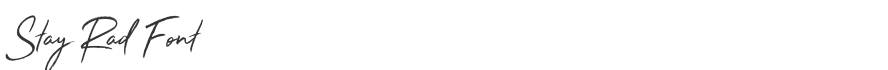 Stay Rad Font