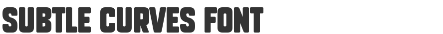 Subtle Curves Font